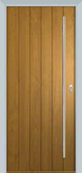 Solidor Composite Door Italia Ancona Solid Golden Oak