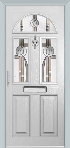 Solidor Composite Door Conway White Grain Foil