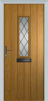 Solidor Composite Door Flint 4 Golden Oak