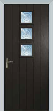 Solidor Composite Door Italia Naples Schwarzbraun Black