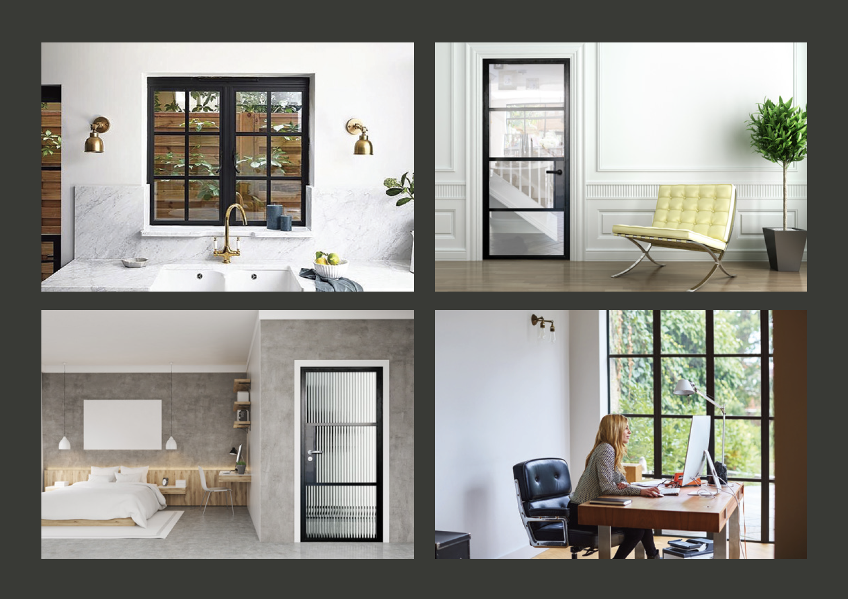 Aluco Steel-look Aluminium Windows and Door Options