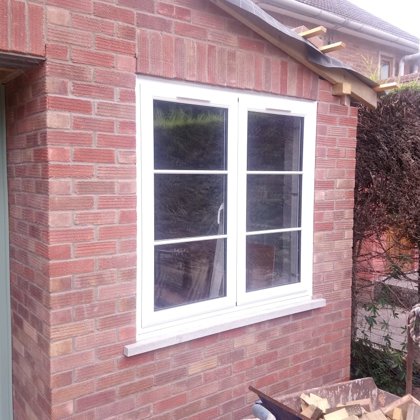 White Astrgal Bar Windows for the Shutt's in Talgarth