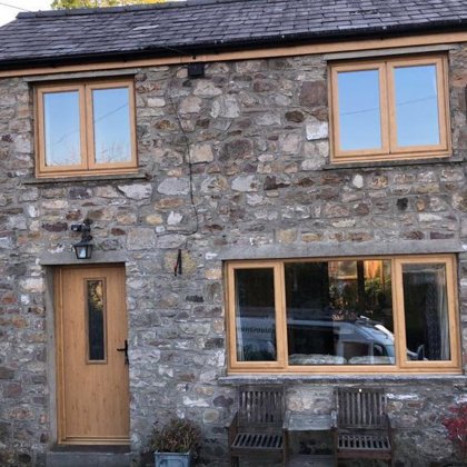 Irish Oak PVCu Windows and Solidor Composite Door for the Durbers of Gilwern
