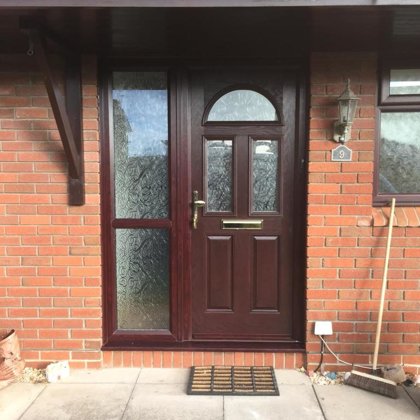 Rosewood Composite Door installed in Chepstow for the McIntosh Family