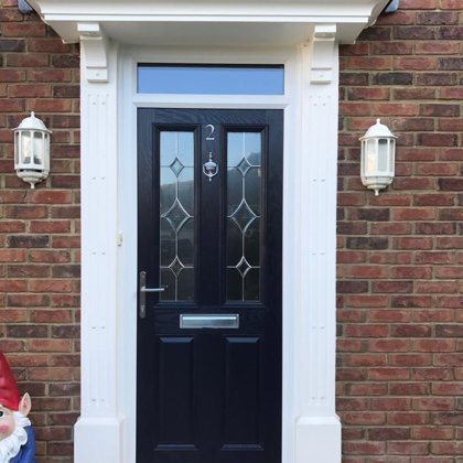 Composite Door and Fanlight installed in Llanfoist