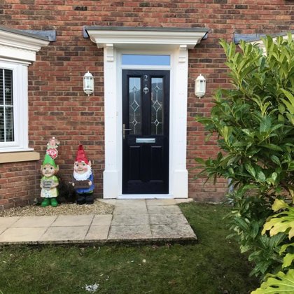 Composite Door and Fanlight installed in Llanfoist