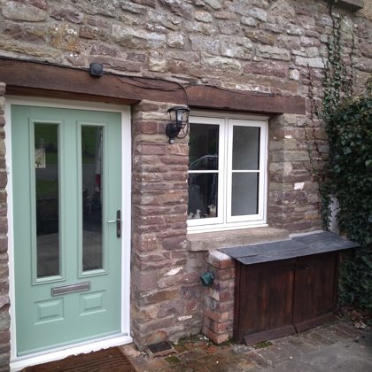 The Caswells Llanellen Solidor Chartwell Green Door and Timesless Flush Casement Heritage