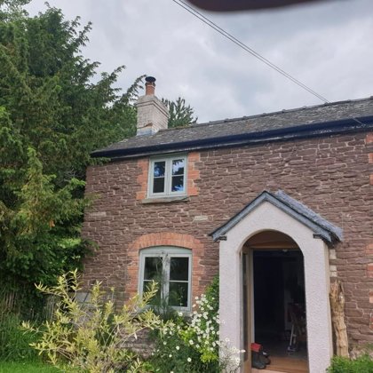 Agate Grey Flush Casement Windows installed in Monmouth for the Meyricks