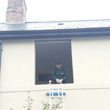 Anthracite Grey Legacy Sliding Sash Windows installed for the Johnstons of Cardiff