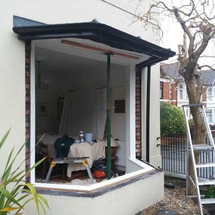 Anthracite Grey Legacy Sliding Sash Windows installed for the Johnstons of Cardiff