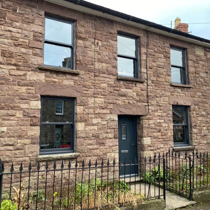 Mrs Rowlands Abergavenny Anthracite Grey Legacy Vertical Sliding Sash Windows
