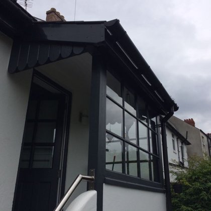 Anthracite Grey Legacy Vertical Sliding Sash Windows installed for the Llewellyn'