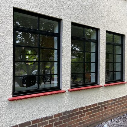 Bowe family home Abergavenny install Aluco Steel-Look Windows and Doors