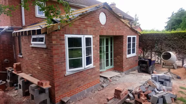 Chartwell Green PVCu French Doors with Sidescreens for the Shutts in Talgarth