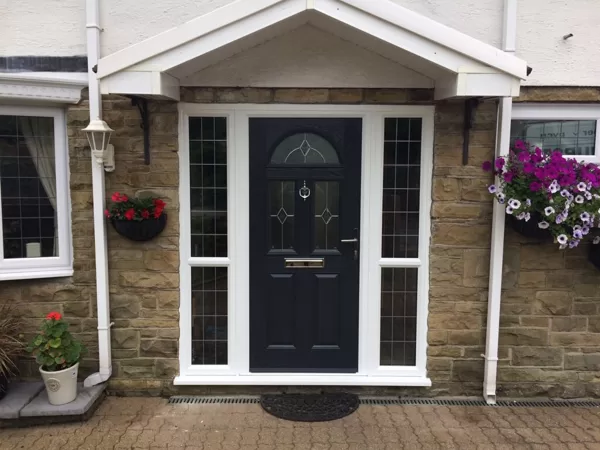 The Steels, Pentyrch Door-Stop Door in Anthracite Grey