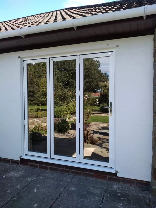 3 Section Gloss White Bifold for the Hazelby's of Brecon