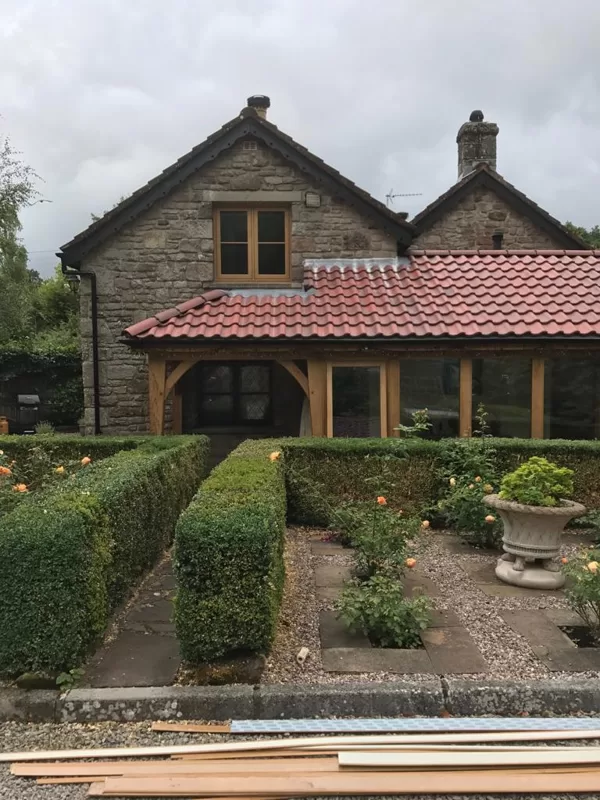 Mr and Mrs Pulling Chepstow Timesless Flush Casement Heritage Windows in Irish Oak PVCu