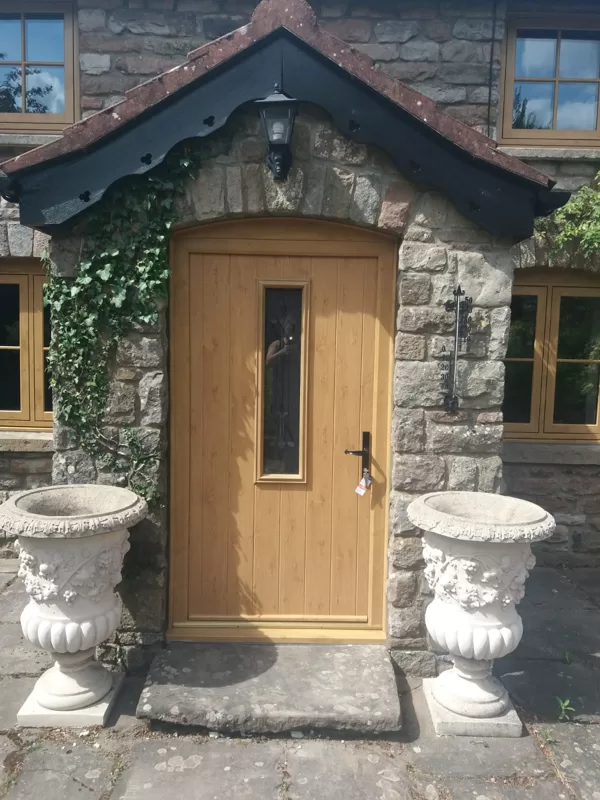 Mr and Mrs Pulling Chepstow Timesless Flush Casement Heritage Windows in Irish Oak PVCu