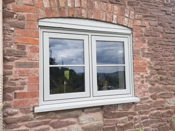 Agate Grey Flush Casement Windows installed in Monmouth for the Meyricks