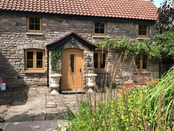 Mr and Mrs Pulling Chepstow Solidor Irish Oak Door