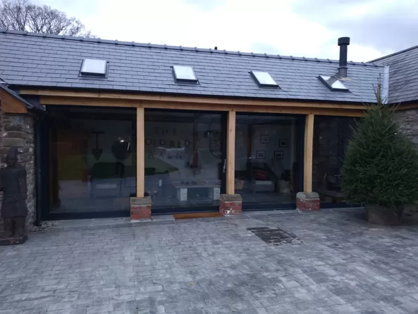 Widespan Aluminium Sliding Patio Doors installed for the Barringtons of Abergavenny