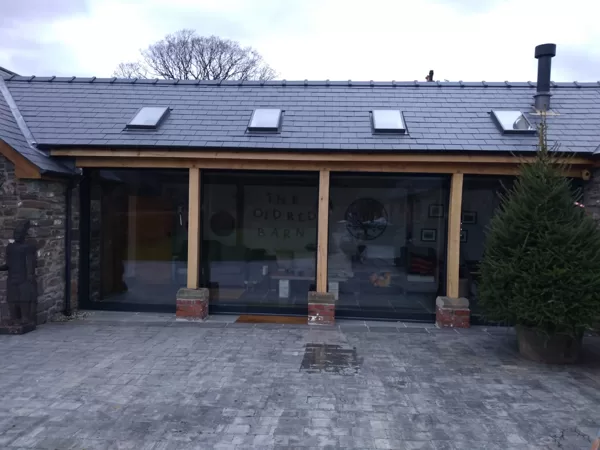 Widespan Aluminium Sliding Patio Doors installed for the Barringtons of Abergavenny