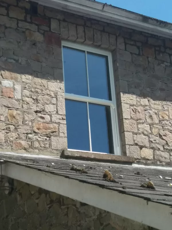 Textured White Legacy Vertical Sliding Sash Windows installed for the Hawes of Chesptow