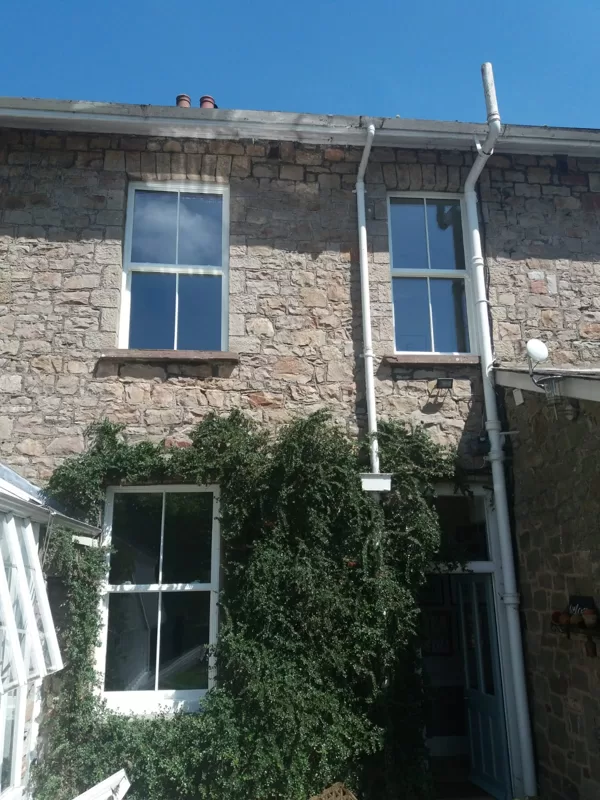 Textured White Legacy Vertical Sliding Sash Windows installed for the Hawes of Chesptow