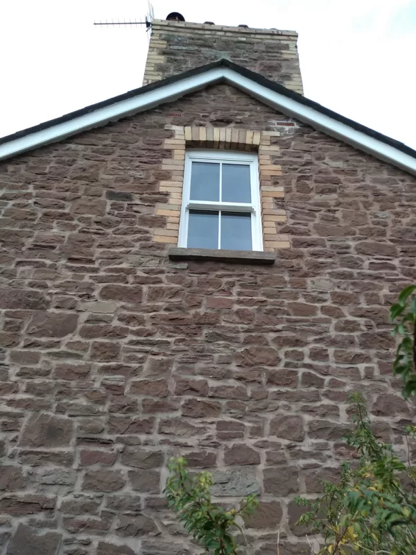 Textured White Sliding Sash Windows installed for the Boilings of Monmouth