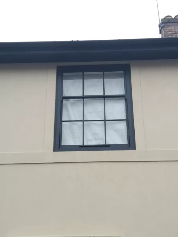 Anthracite Grey Legacy Sliding Sash Windows installed for the Johnstons of Cardiff