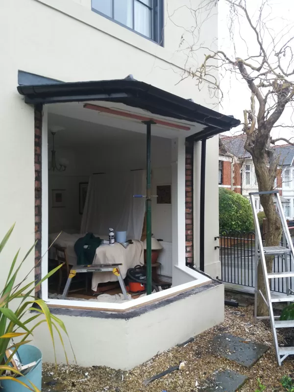 Anthracite Grey Legacy Sliding Sash Windows installed for the Johnstons of Cardiff
