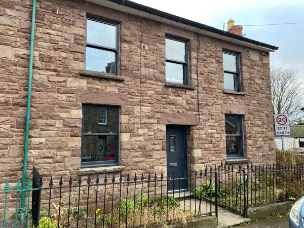 Mrs Rowlands Abergavenny Anthracite Grey Legacy Vertical Sliding Sash Windows